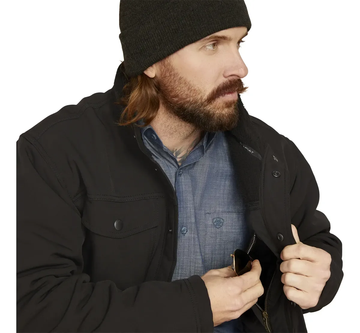 Jaqueta Ariat Trucker Softshell com Gola Sherpa — miniatura 3
