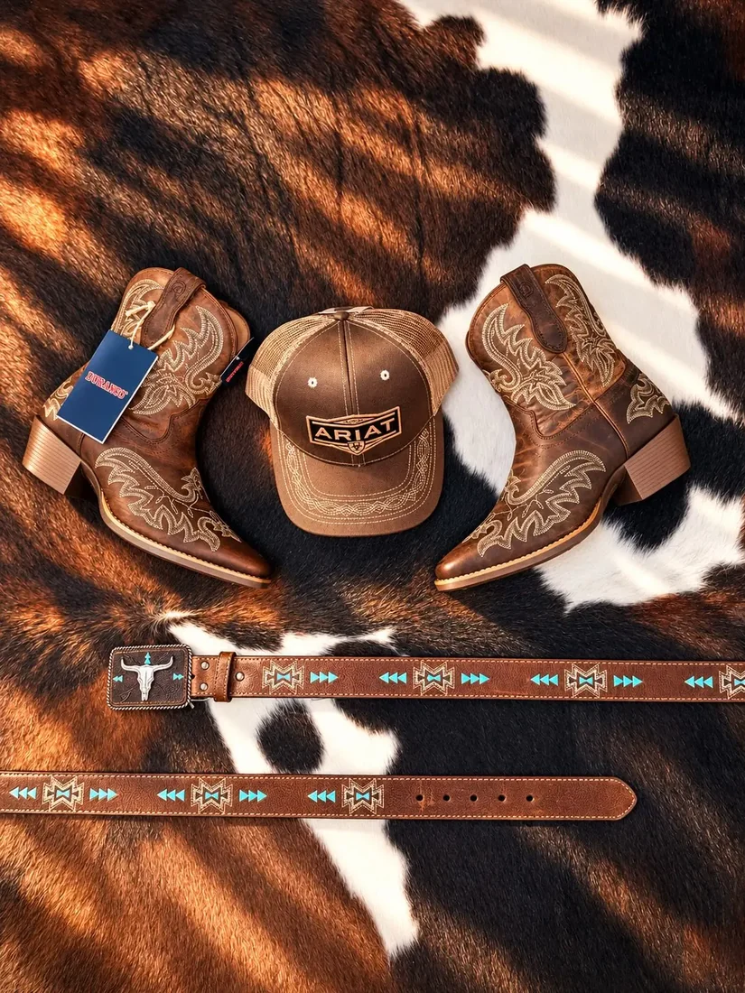 KIT COUNTRY COMPLETO — BOTAS, CINTO E BONÉ — miniatura 5