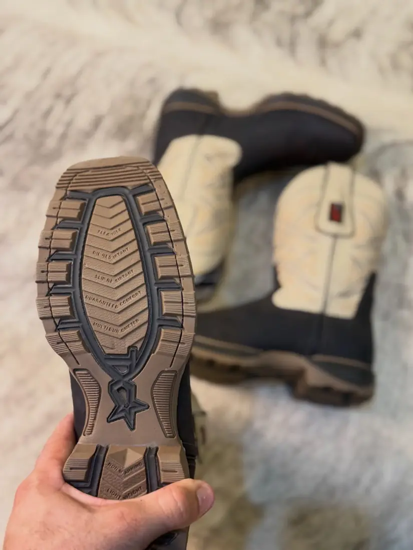 Bota Texana com Solado Jump – Café e Bege — miniatura 4