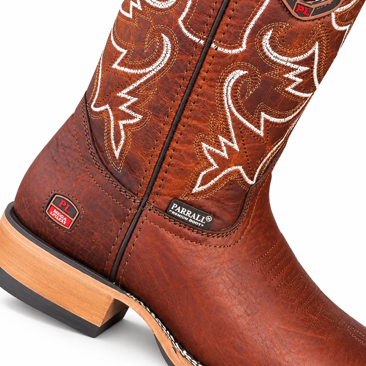 Bota Texana Terra Bruta — Cano Alto Bordado e Solado Grosso — miniatura 3